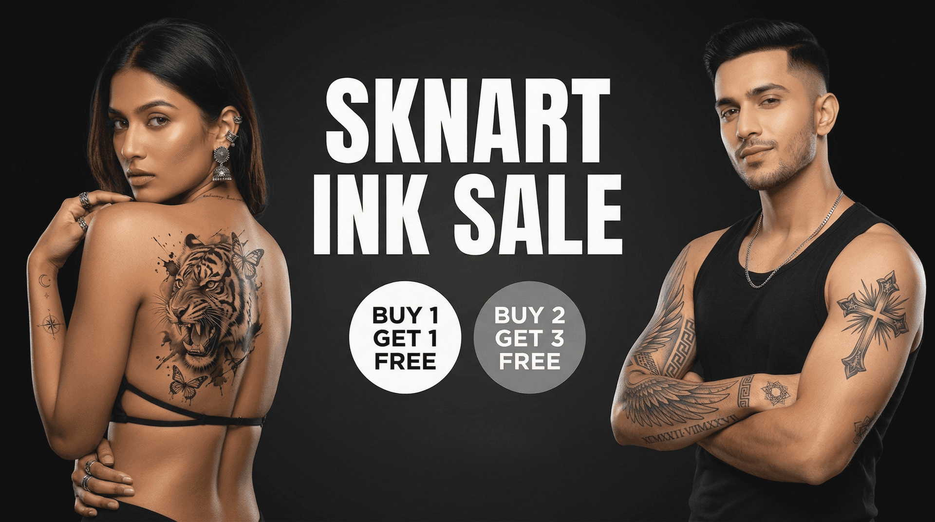 Semi-permanent tattoos in India - no pain, just ink energy | SKNART